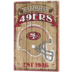 WinCraft SAN FRANCISCO 49ERS WOOD SIGNS - 1/2" THICK 15" X 24"