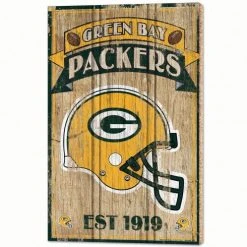 WinCraft GREEN BAY PACKERS WOOD SIGNS - 1/2" THICK 15" X 24"