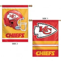 WinCraft KANSAS CITY CHIEFS VERTICAL FLAG 2 SIDED 28" X 40"