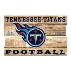 WinCraft TENNESSEE TITANS WOOD SIGN 19"X30"