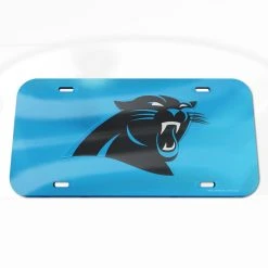 WinCraft Carolina Panthers Logo Acrylic Classic License Plate
