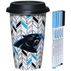 Evergreen Carolina Panthers Just Add Color Travel Cup
