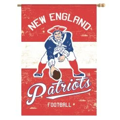 Evergreen New England Pats Vintage Throwback House Flag