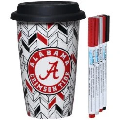 Evergreen Alabama Crimson Tide Just Add Color Travel Cup