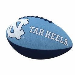 Logo Brands NORTH CAROLINA COMBO LOGO JUNIOR-SIZE RUBBER FOOTBALL NORTH CAROLINA TAR HEELS