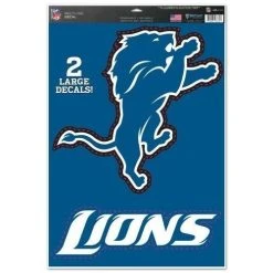 WinCraft Detroit Lions 11" X 17" Multi Use Decals - Auto, Walls, Windows, Cornhole
