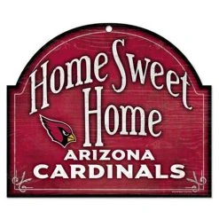 WinCraft NFL - Arizona Cardinals Home Sweet Home Wood Sign