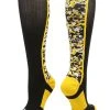TCK Digital Camo OTC Socks BLACK/GOLD Large Mens Shoes 9 - 12 Womens 10 - 13