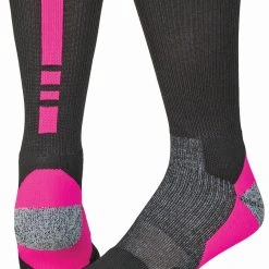 Profeet Pro Feet 238 Pro Feet Performance Shooter 2.0 Socks - Black Neon Pink