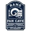 WinCraft Los Angeles Rams Fan Cave Wood Sign
