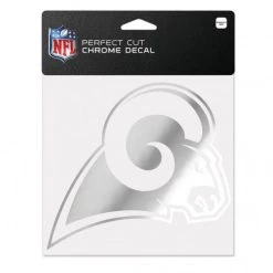 WinCraft Los Angeles Rams Chrome Perfect Cut Decal 6" X 6"