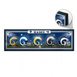 WinCraft Los Angeles Rams Helmets Wood Sign