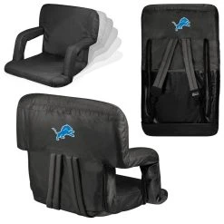 Picnic Time Detroit Lions Ventura Portable Reclining Stadium Seat