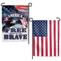 WinCraft Patriotic Garden Flag 2 Sided 12.5 By 18