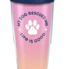 Tervis Life Is Good® - Dog Rescued Me Wrap With Travel Lid