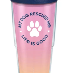 Tervis Life Is Good® - Dog Rescued Me Wrap With Travel Lid
