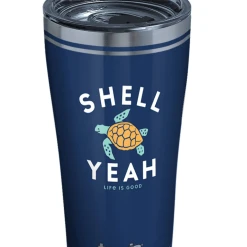 Tervis Life Is Good® - Shell Yeah Stainless Steel With Slider Lid