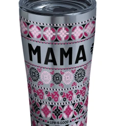 Tervis Life Is Good® - Mama Pink Pattern Stainless Steel With Slider Lid