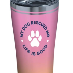 Tervis Life Is Good® - Dog Rescued Me Stainless Steel With Slider Lid