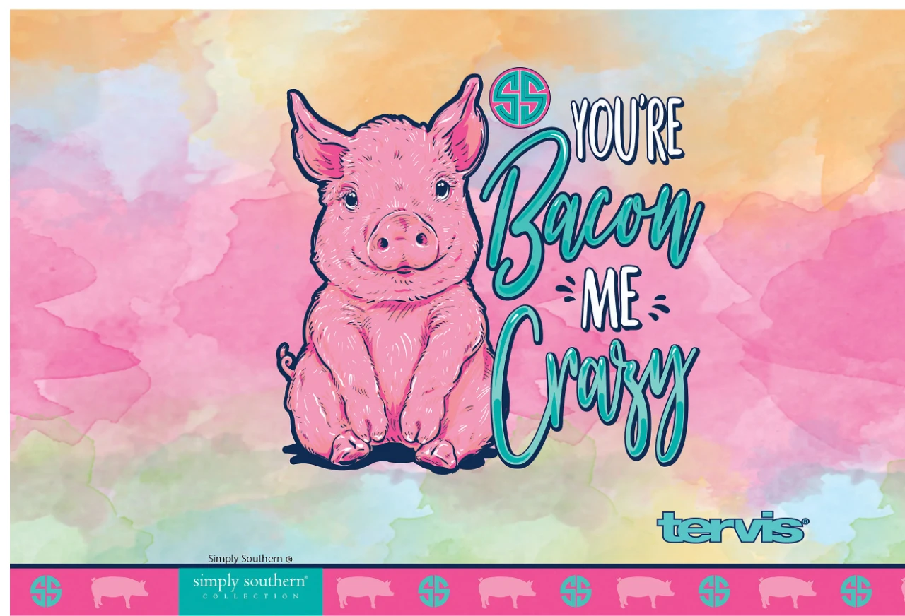 Tervis Simply Southern® - You're Bacon Me Crazy Simply Southern Stainless Steel With Slider Lid - Image 3