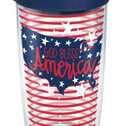 Tervis Coton Colors™ - God Bless America Coton Colors Wrap With Travel Lid