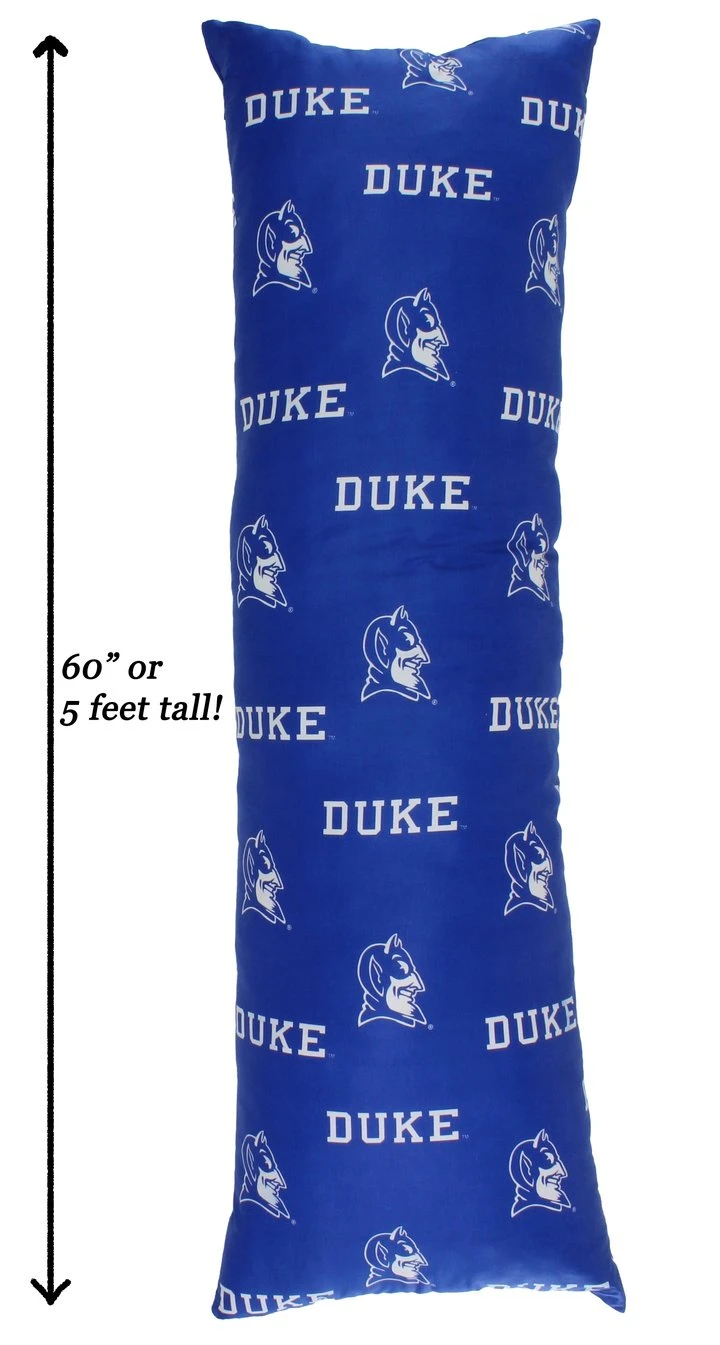 COLLEGE COVERS NCAA Duke Blue Devils Printed Body Pillow