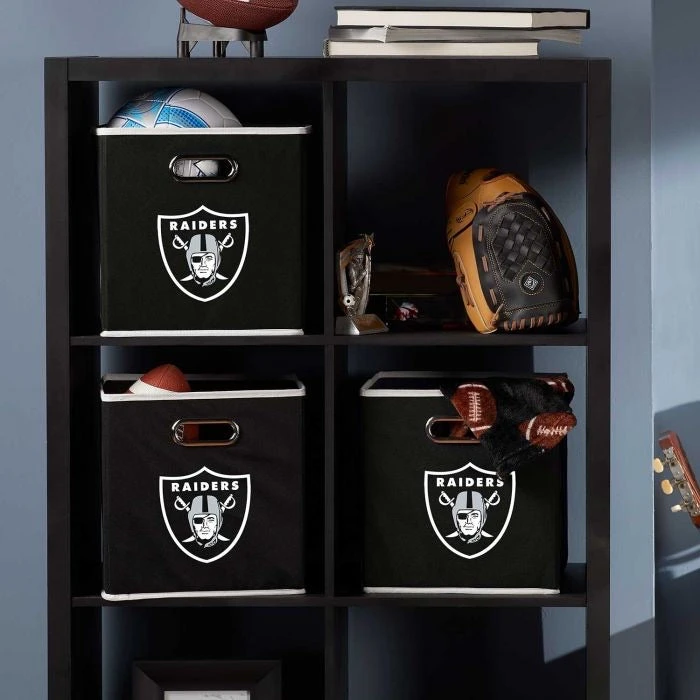 Franklin Las Vegas Raiders NFL® Collapsible Storage Bins 5 Franklin Las Vegas Raiders NFL® Collapsible Storage Bins - Image 3