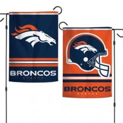 WinCraft Denver Broncos 2 Sided Garden Flag 12.5" X 18"