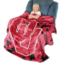 COLLEGE COVERS NCAA Oklahoma Sooners Huge Raschel Throw Blanket