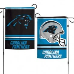 WinCraft Carolina Panthers 2 Sided Garden Flag 12.5" X 18"