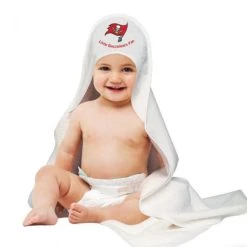 WinCraft Tampa Bay Buccaneers Littlest Fan Hooded Baby Towel