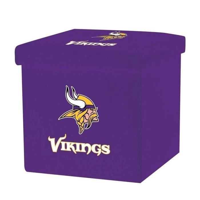 Franklin Minnesota Vikings NFLĀ® Storage Ottoman - Image 2