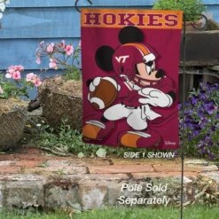 WinCraft Virginia Tech Mickey Mouse 2 Sided Garden Flag 12.5" X 18"