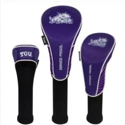 WinCraft Texas Christian University Set Of 3 Golf Head Covers