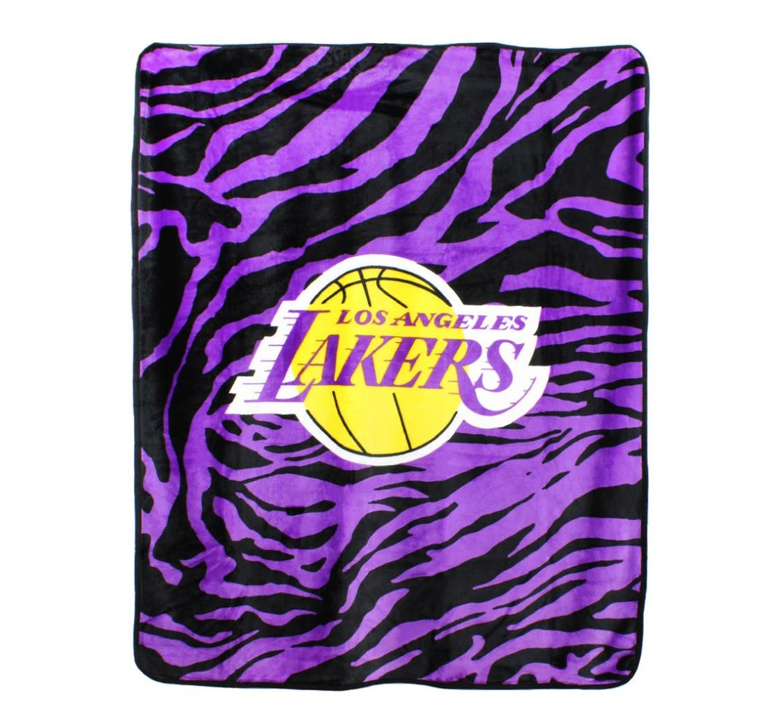 COLLEGE COVERS LA Lakers Throw Blanket 50" X 60"