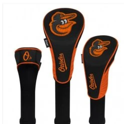 WinCraft Baltimore Orioles Golf HeadCover Set Of 3