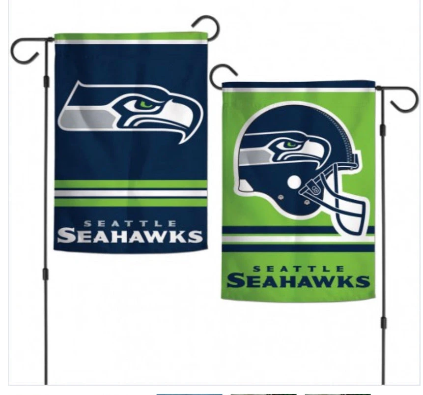 WinCraft Seattle Seahawks 2 Sided Garden Flag 12.5" X 18"