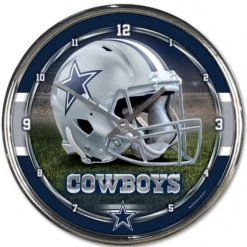 WinCraft DALLAS COWBOYS CHROME CLOCK