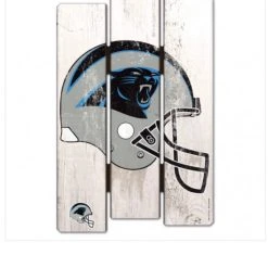 WinCraft Carolina Panthers Wood Fence Sign