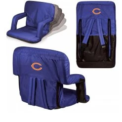 Picnic Time Chicago Bears Ventura Portable Reclining Stadium Seat