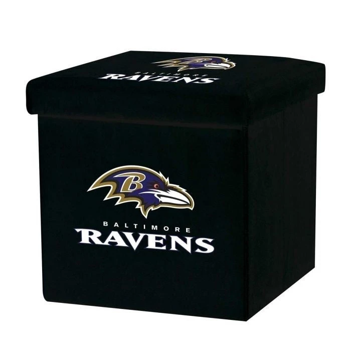 Franklin Baltimore Ravens NFL® Storage Ottoman 4 Franklin Baltimore Ravens NFL® Storage Ottoman - Image 2