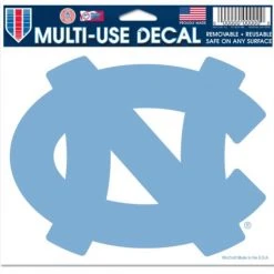 AtlanticCoastSports NORTH CAROLINA, UNIVERSITY OF MULTI-USE DECAL -CLEAR BCKRGD 5" X 6"