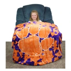 AtlanticCoastSports NCAA Clemson Tigers Huge Raschel Throw Blanket