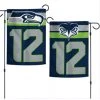 WinCraft Seattle Seahawks 12th Man 2 SIded Garden Flag 12.5" X 18"