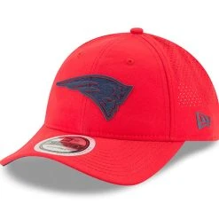 New Era New England Patriots Red 2018 Training Camp Secondary 9TWENTY Adjustable Hat M/L