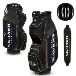 WinCraft Baltimore Ravens Cooler Cart Golf Bag 3 Free Shipping