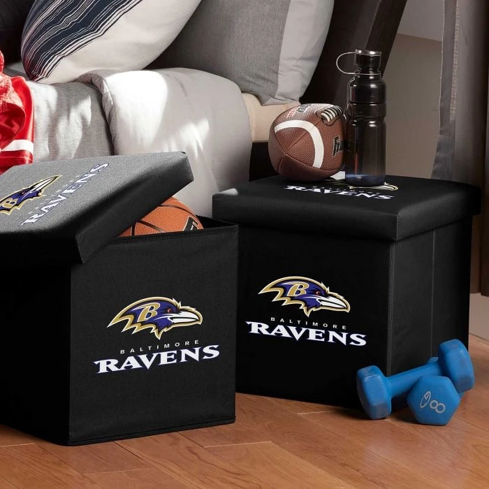 Franklin Baltimore Ravens NFL® Storage Ottoman 3 Franklin Baltimore Ravens NFL® Storage Ottoman