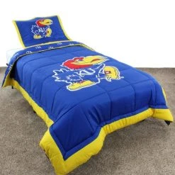 COLLEGE COVERS NCAA Kansas Jayhawks Reversible Comforter Set
