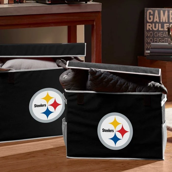 Franklin Pittsburgh Steelers Storage Footlocker Bins 4 Franklin Pittsburgh Steelers Storage Footlocker Bins - Image 2