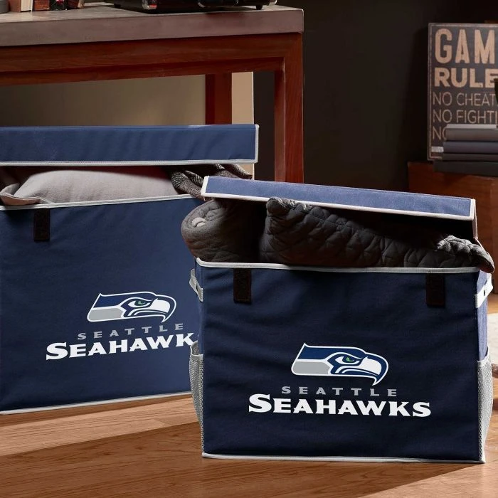 Franklin Seattle Seahawks Storage Footlocker Bins - Image 2